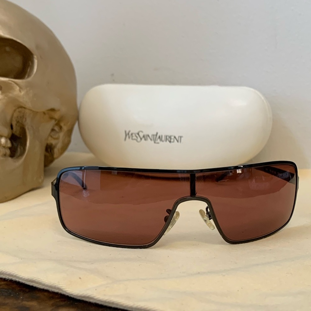 Yves Saint Laurent Dark Metal Rose Sunglasses - Picture 2 of 13